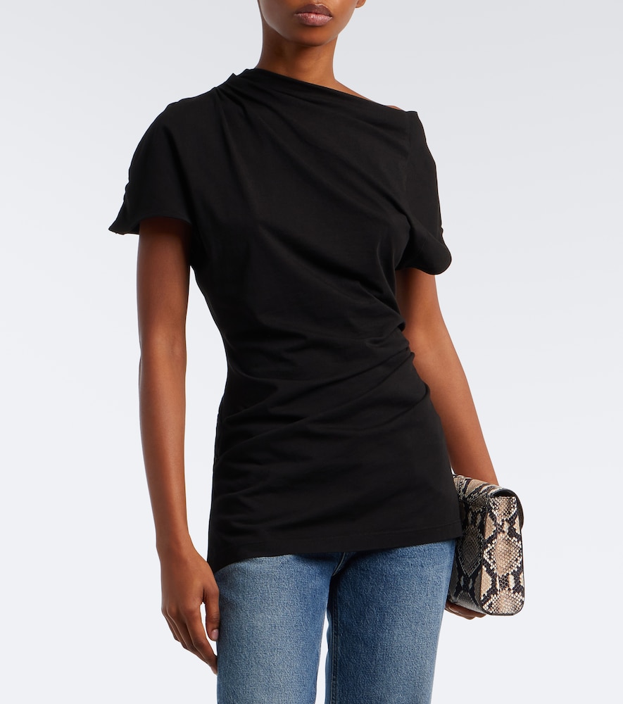Beckly Draped Cotton Jersey Top