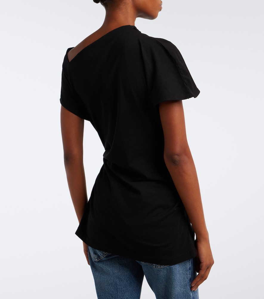 Beckly Draped Cotton Jersey Top
