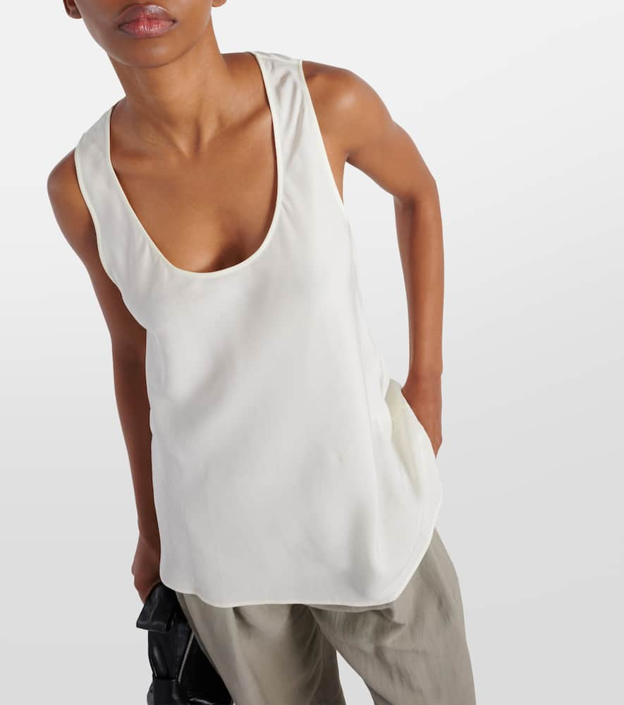 Shop Lemaire Oversized Tank Top In White