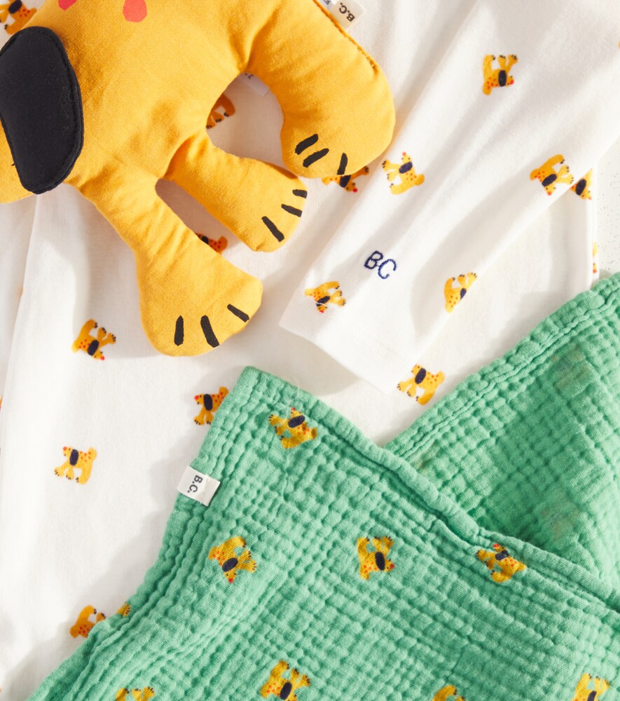  Bobo Choses Bobo Choses Baby Set Aus Strampler, Musselintuch Und Kuscheltier 