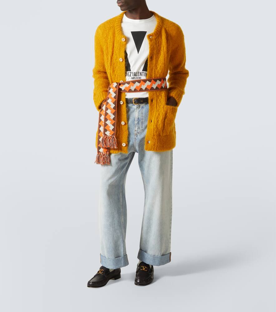 Valentino Wide-leg Jeans In Blue