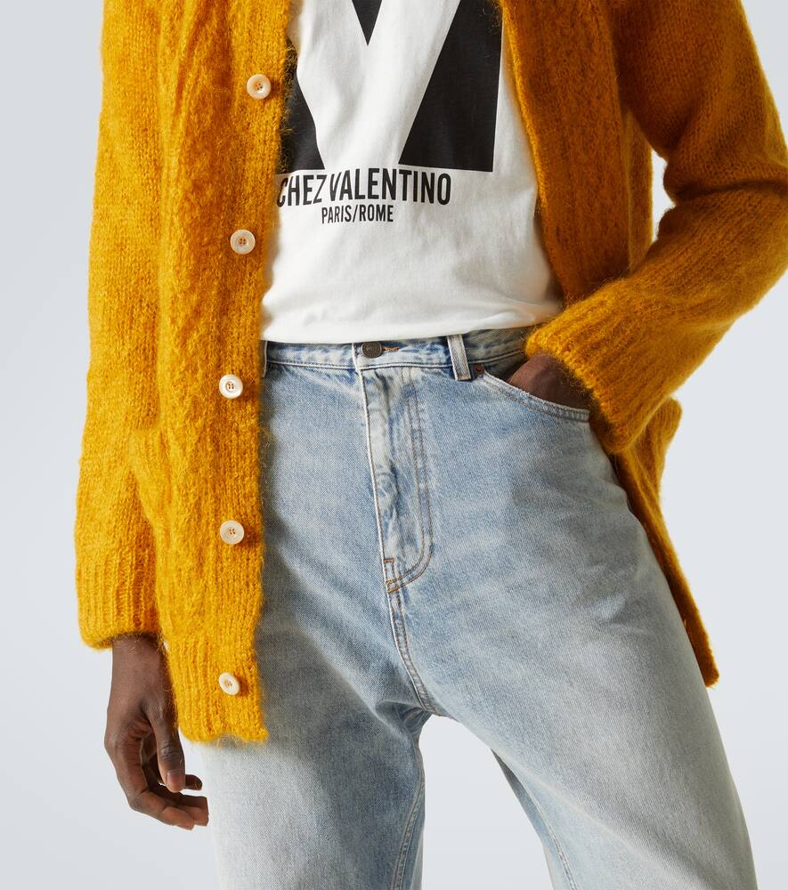 Valentino Wide-leg Jeans In Blue