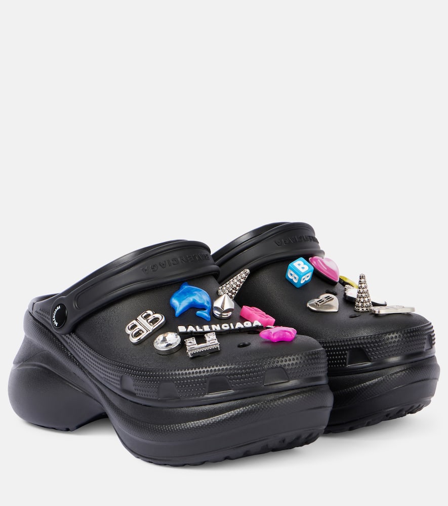 Balenciaga Black Crocs Jibbitz