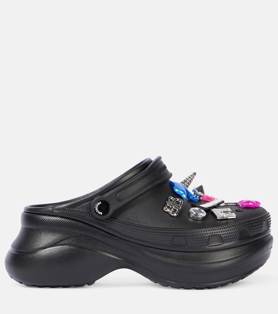 Balenciaga Black Crocs Jibbitz