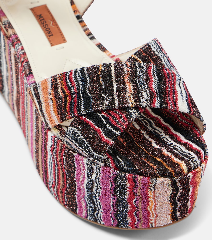  Missoni Missoni Plateausandalen Julia Aus Häkelstrick 