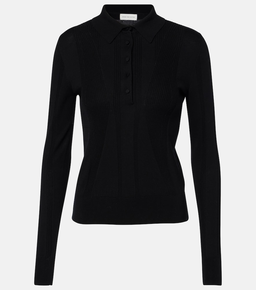 Dries Van Noten Cotton polo sweater　ドリス ヴァン ノッテン コットン ポロ セーター Dries