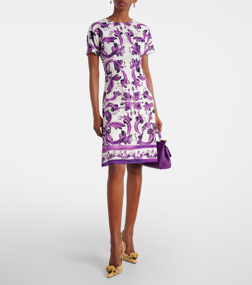  Dolce&gabbana Dolce&gabbana Majolica Printed Minidress 