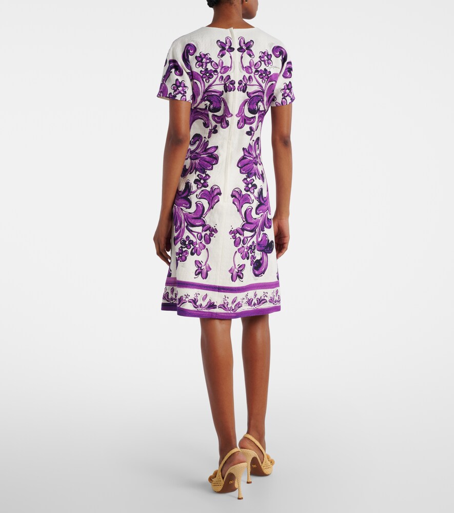  Dolce&gabbana Dolce&gabbana Majolica Printed Minidress 
