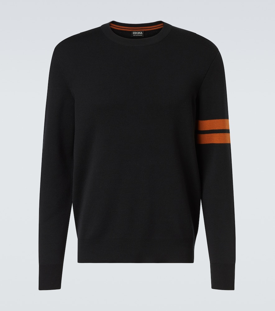 Zegna Striped wool sweater