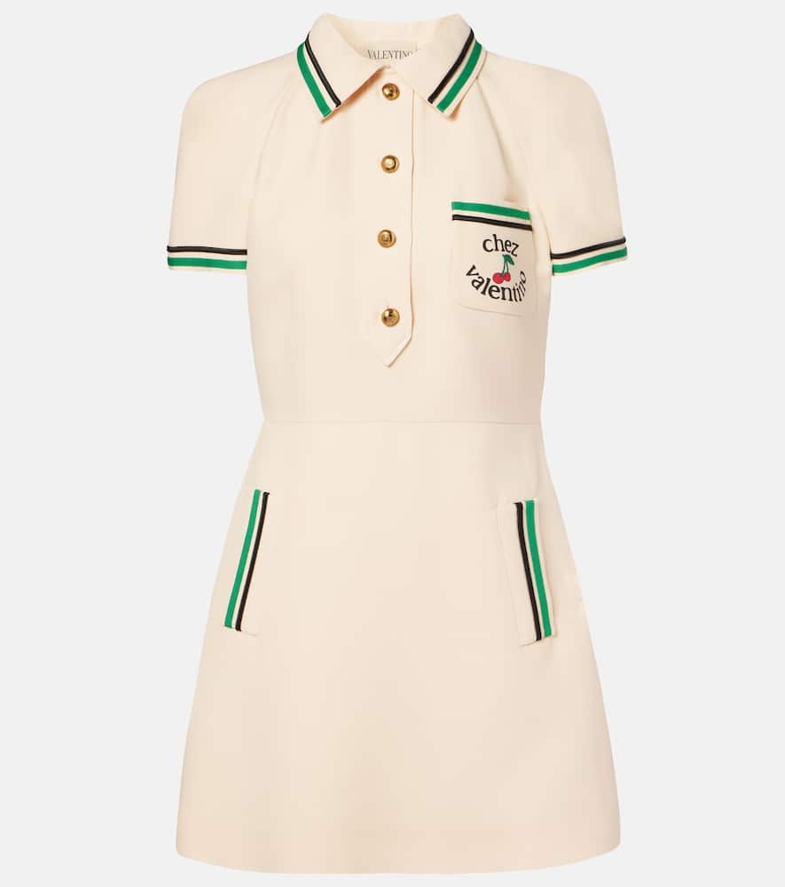 Chez Valentino Crepe Couture minidress