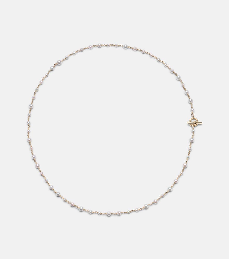 David Yurman Pearl Classics 18kt Gold Necklace With Pearls In Multi