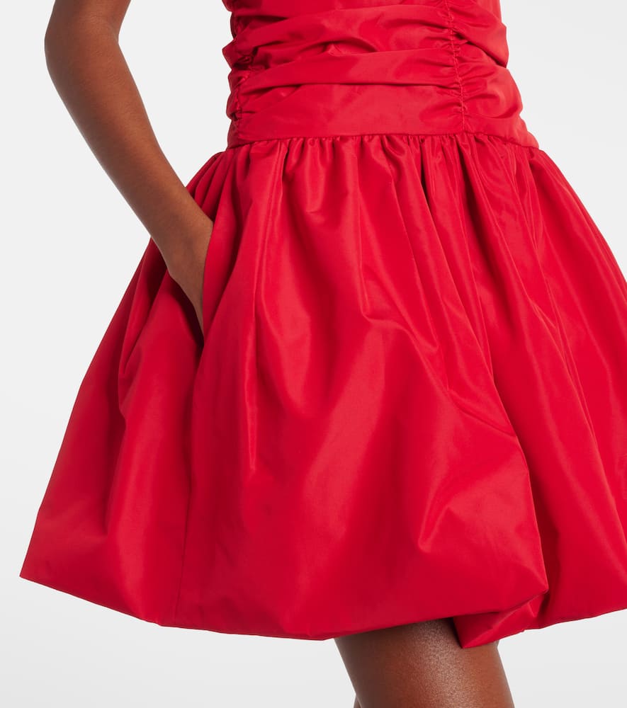 Patou Faille Balloon Minidress In Red