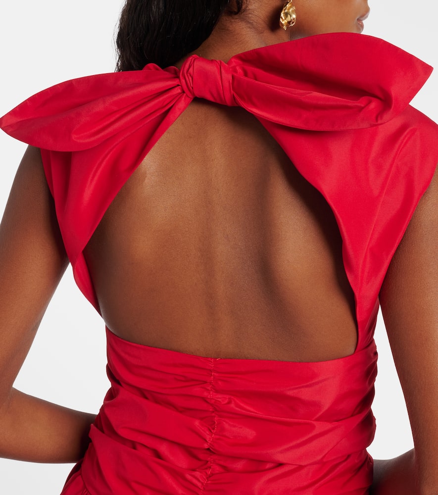 Patou Faille Balloon Minidress In Red