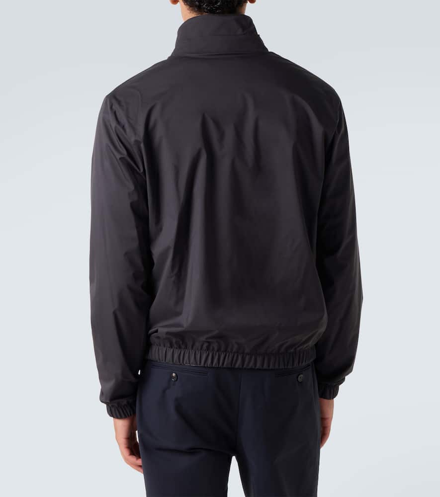 Loro Piana Reversible Windmate Cashmere Zip Bomber In Blue