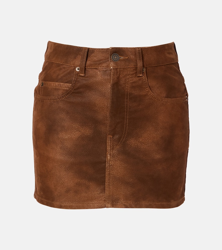 Kimmy faux leather miniskirt