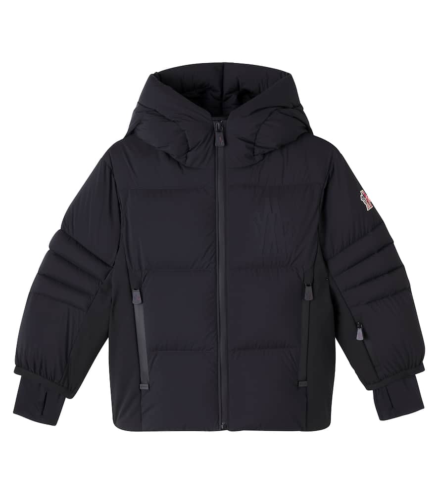 Moncler Technical Ski Jacket In Animal Print