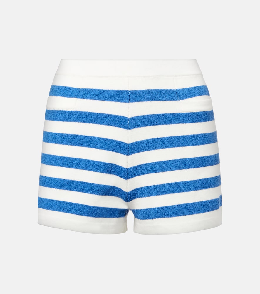 Ari high-rise striped shorts