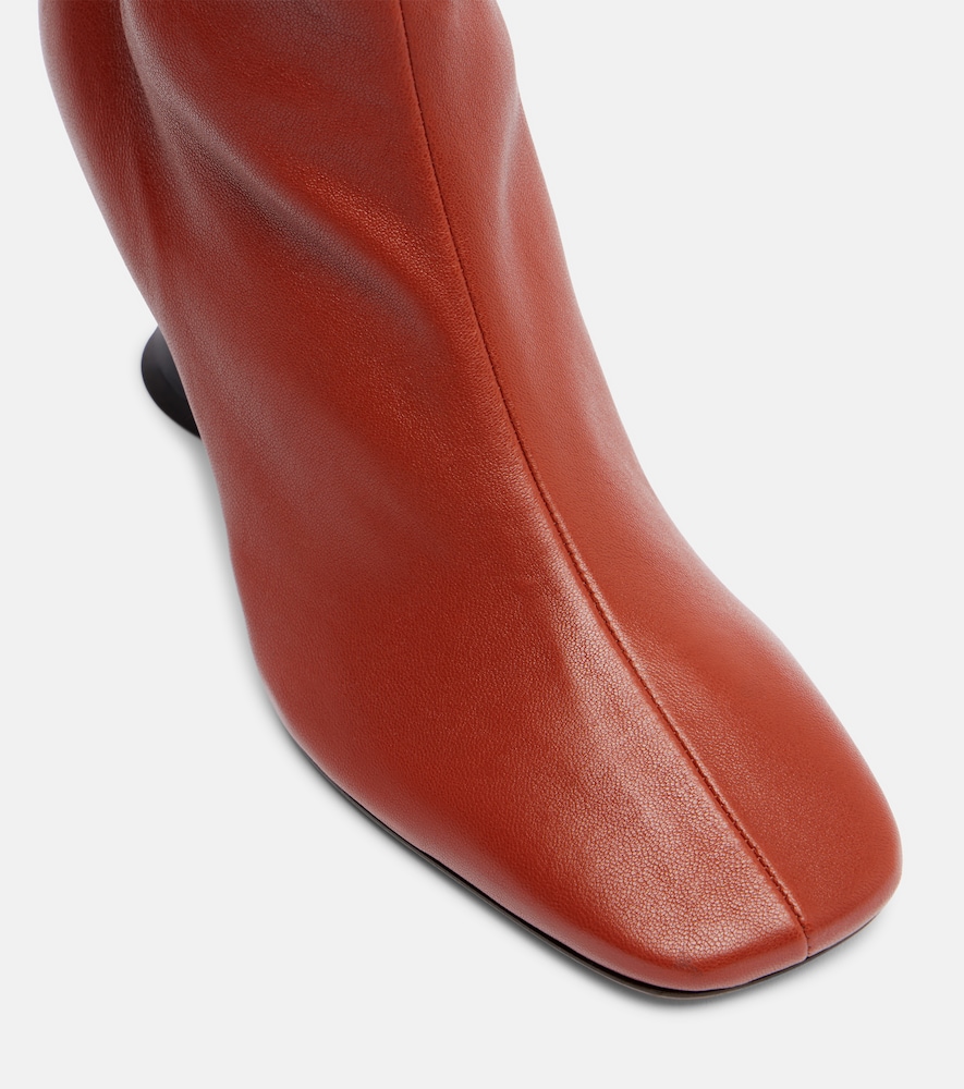  Dries Van Noten Dries Van Noten 75 Leather Ankle Boots 