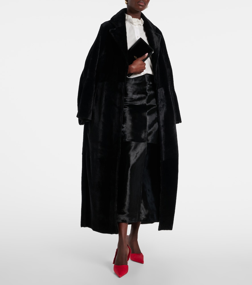 Km Fur 85 Crêpe Mules