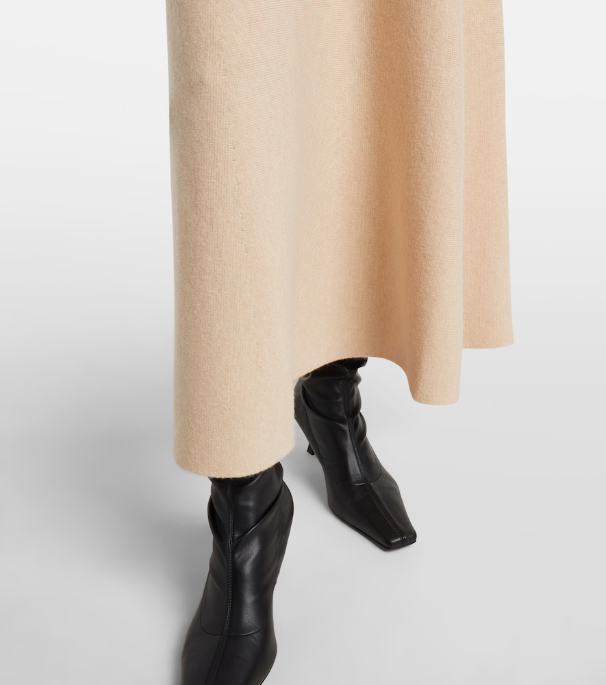 Max Mara Giberna Wool And Cashmere Maxi Skirt In Multi