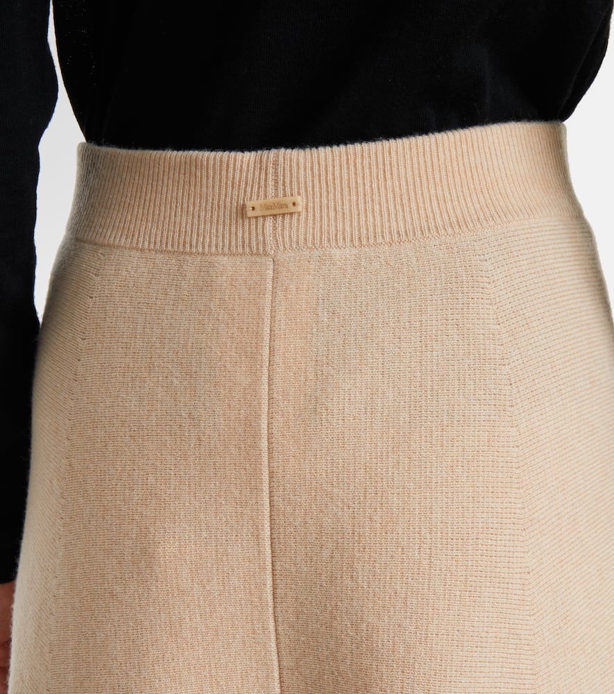 Max Mara Giberna Wool And Cashmere Maxi Skirt In Multi
