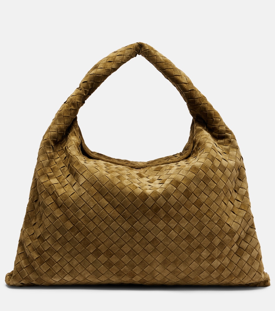 Bottega Veneta Hop Intrecciato Large suede tote bag