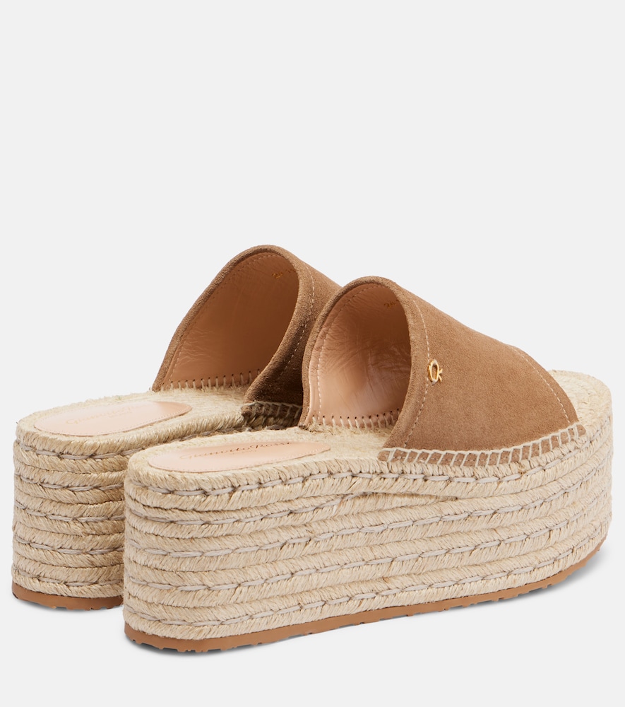  Gianvito Rossi Gianvito Rossi Espadrille-pantoletten Aus Veloursleder 