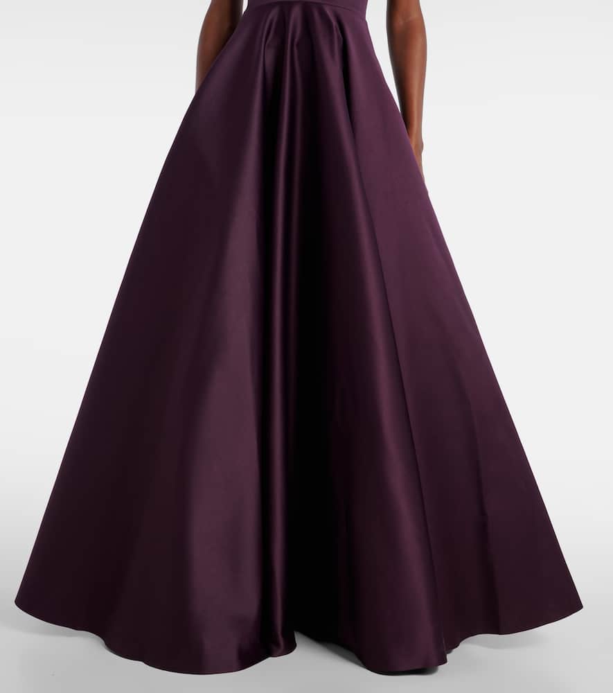 Solace London Avallon Cross-strap Maxi Dress In Purple