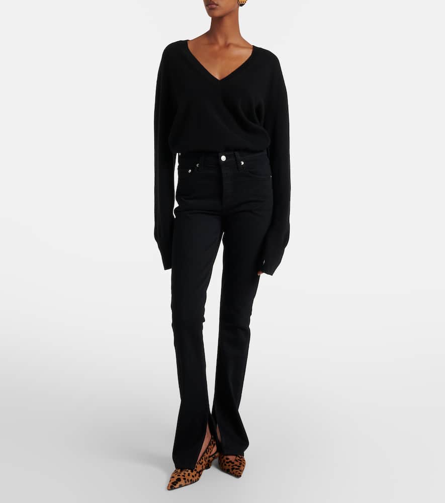 Agolde Ingram High Rise Skinny Jeans In Immersion In Black