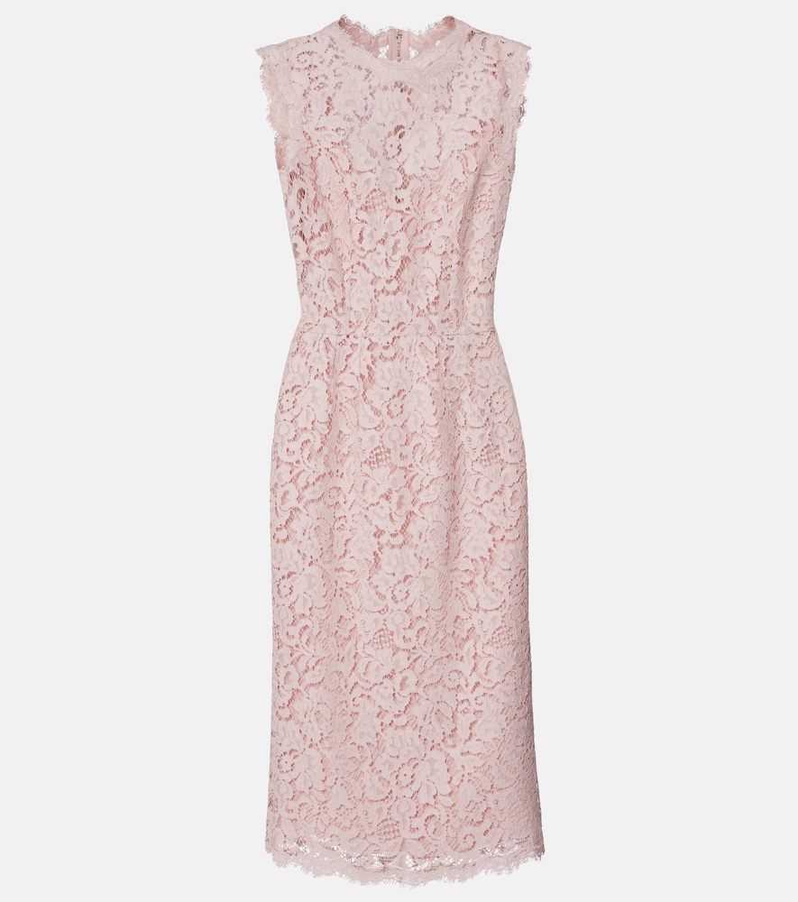 Dolce & Gabbana Cotton-blend lace cocktail dress