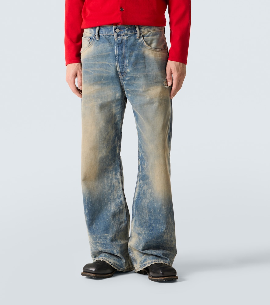  Acne Studios Acne Studios Wide-leg Distressed Jeans 2021 