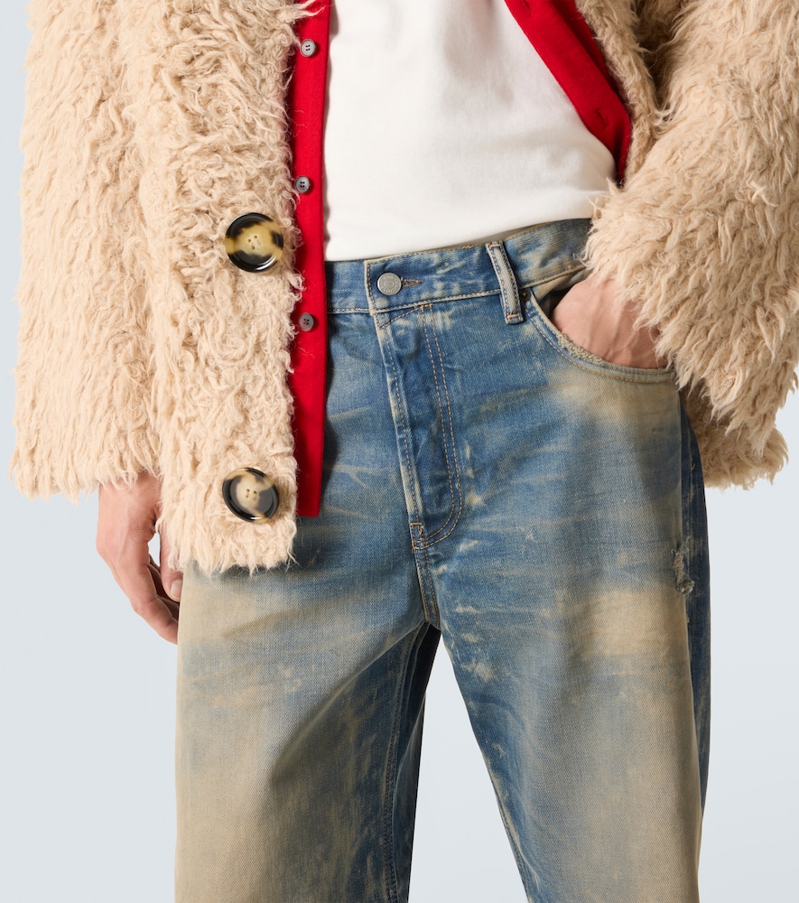  Acne Studios Acne Studios Wide-leg Distressed Jeans 2021 