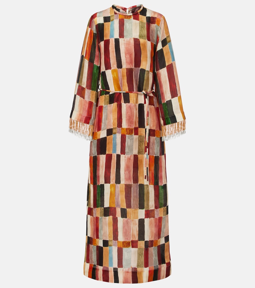 Alemais Alémais x LRNCE Marjorelle linen and silk maxi dress