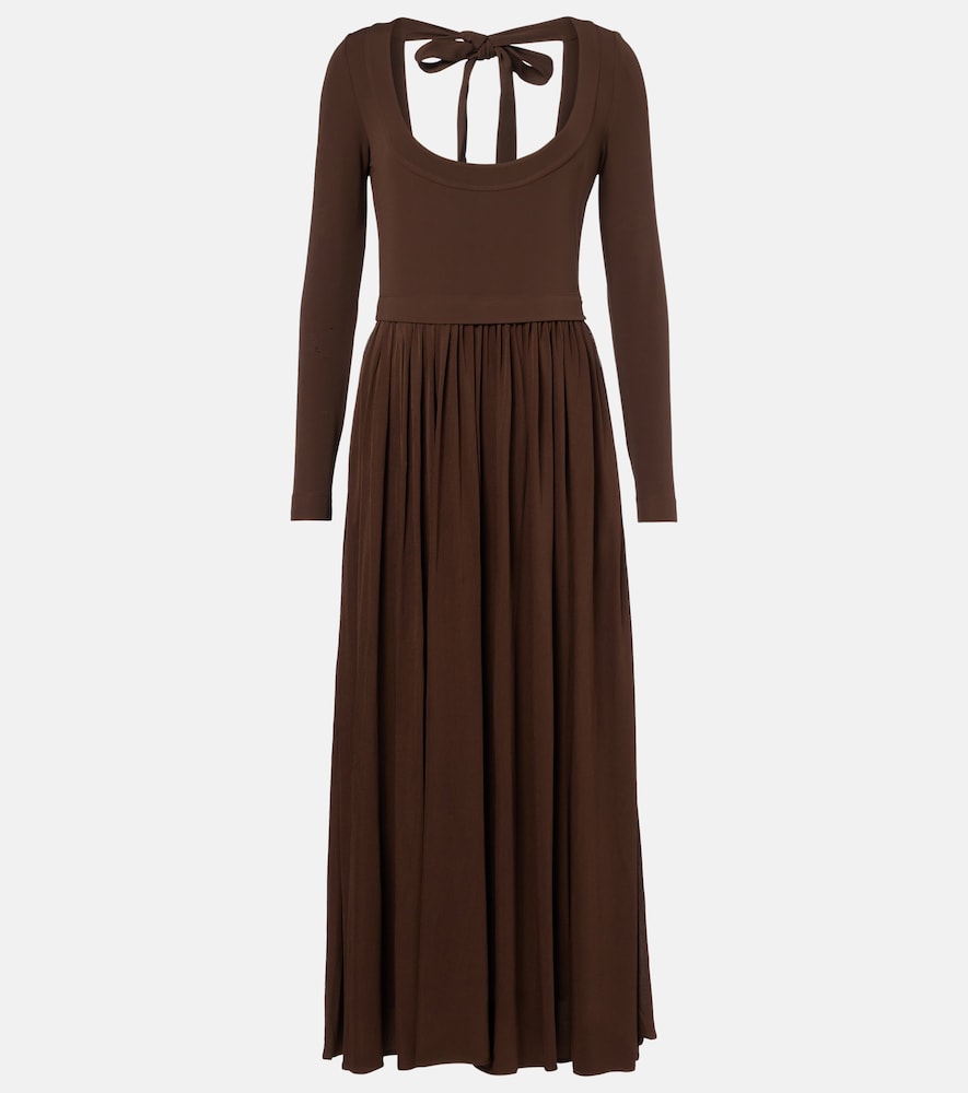 Polo Ralph Lauren Women's Brown Knitted Maxi Dress UK Size 8 - Mytheresa