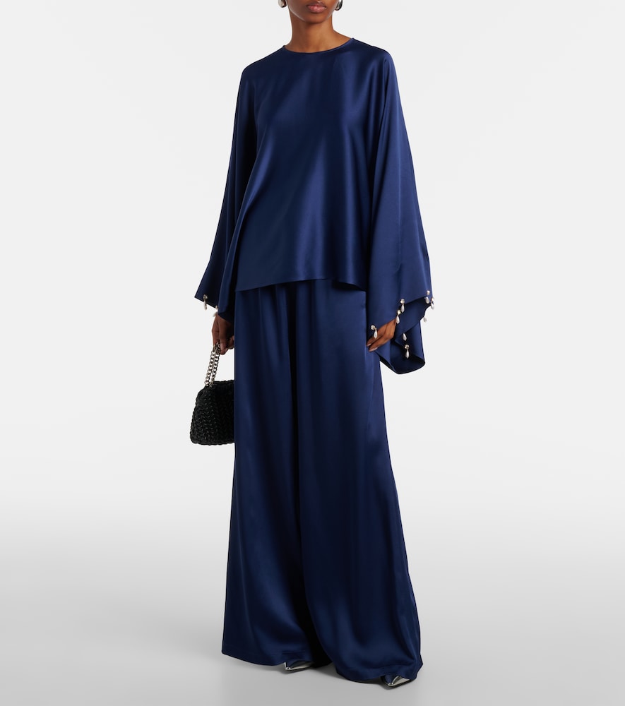 Stella McCartney Satin wide-leg pants