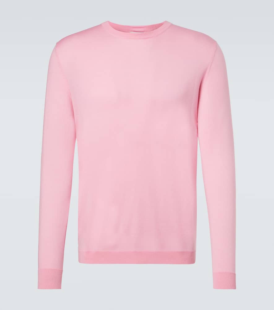 Allude Virgin Wool Sweater In Pink