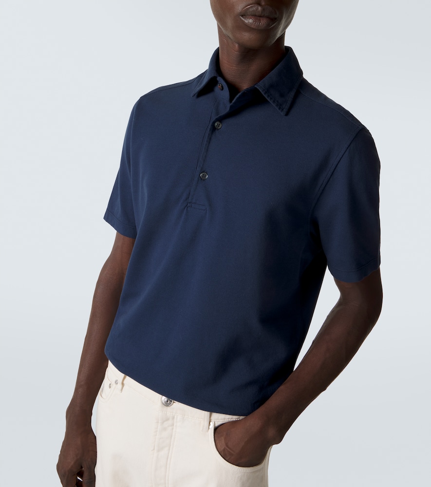 Brenna Cotton Piqué Polo Shirt