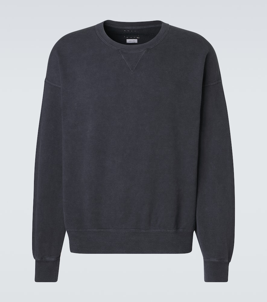 Visvim Jumbo Cotton Jersey Sweatshirt In Black