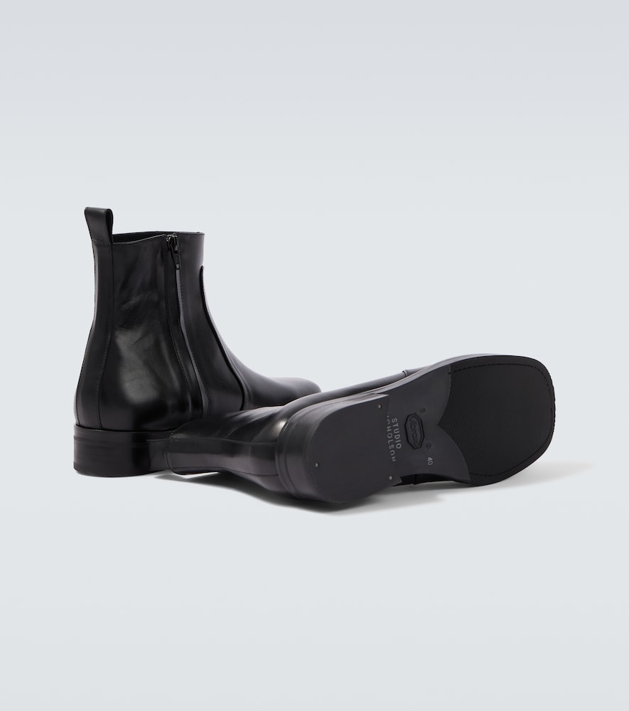  Studio Nicholson Studio Nicholson Bottines Square En Cuir 