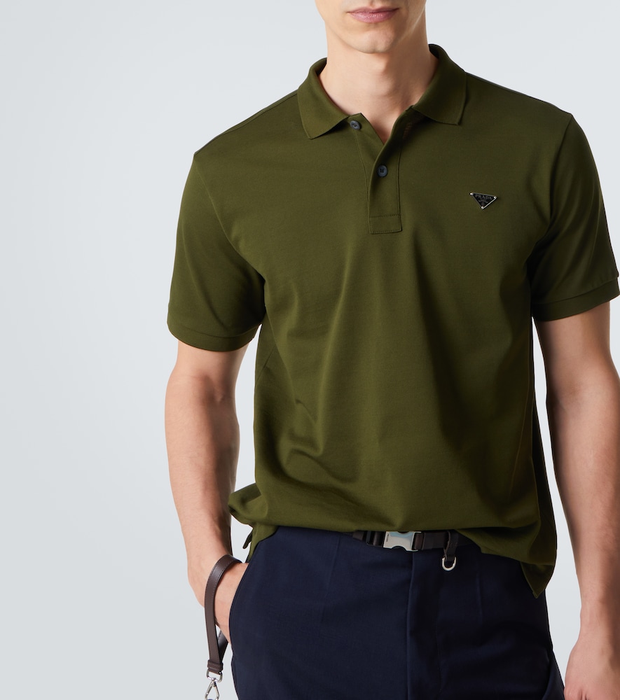  Prada Prada Polohemd Aus Baumwolle 