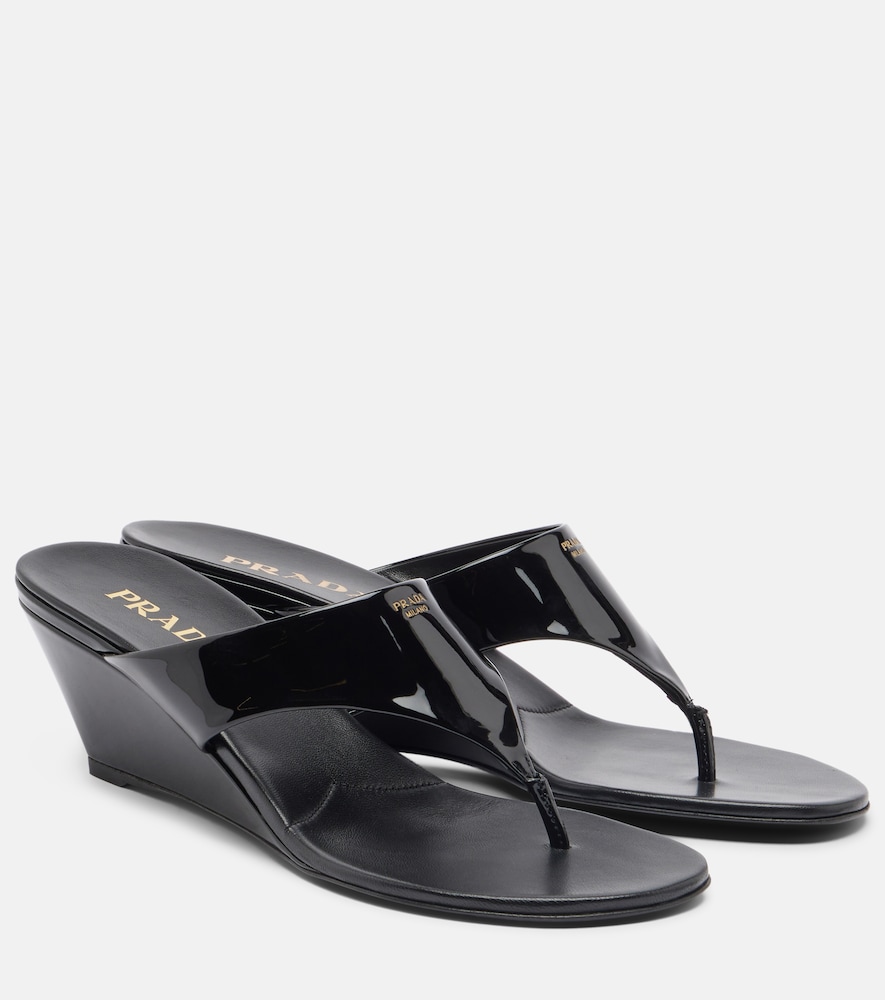 Prada Patent leather thong sandals