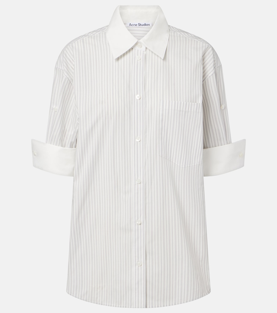 Acne Studios Striped cotton poplin shirt | Thumbnail 6 Acne Studios Striped cotton poplin shirt | Thumbnail 6