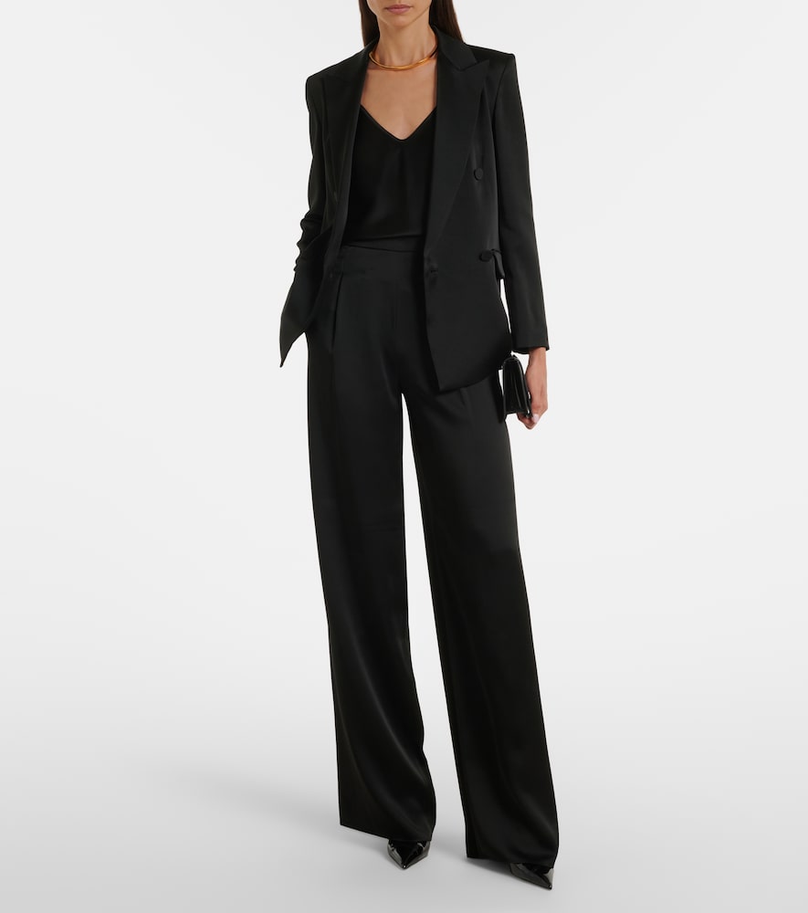 Max Mara Crêpe satin wide-leg pants
