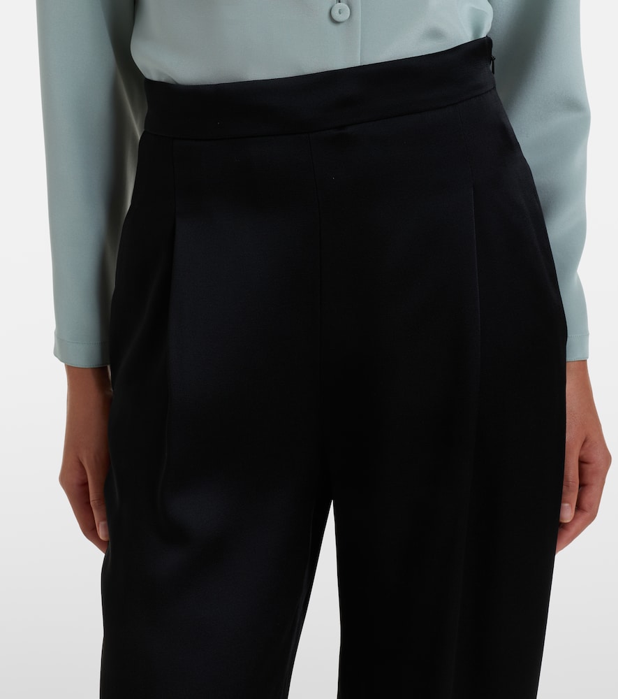  Max Mara Max Mara Crepe Satin Wide-leg Pants 