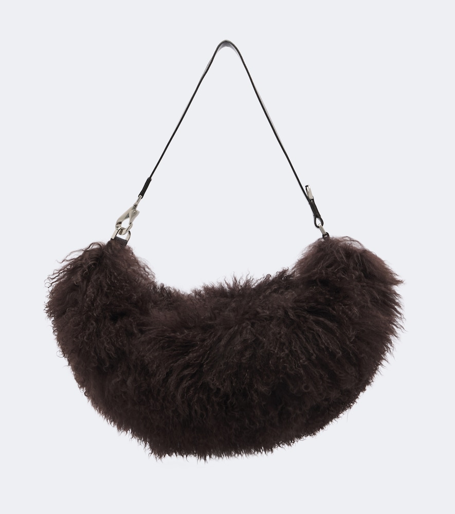 Quiver Clip Shearling Shoulder Bag
