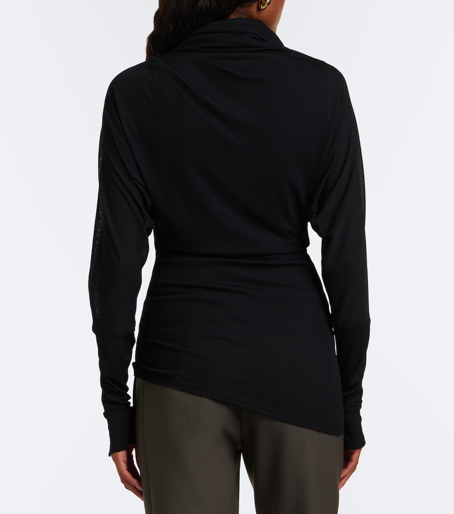Golda Draped Jersey Top