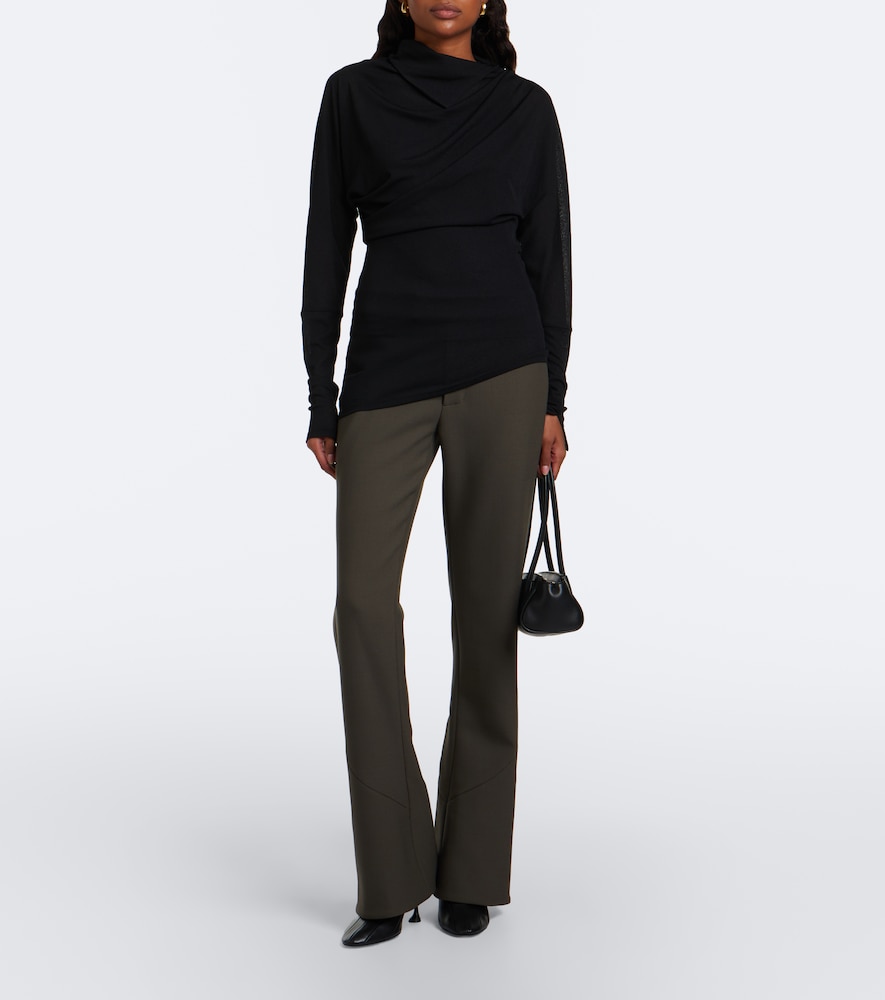 Golda Draped Jersey Top