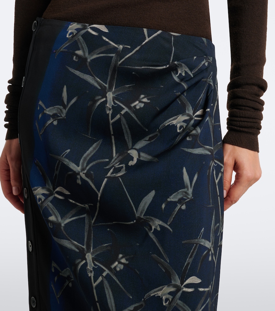 Anais Printed Cady Maxi