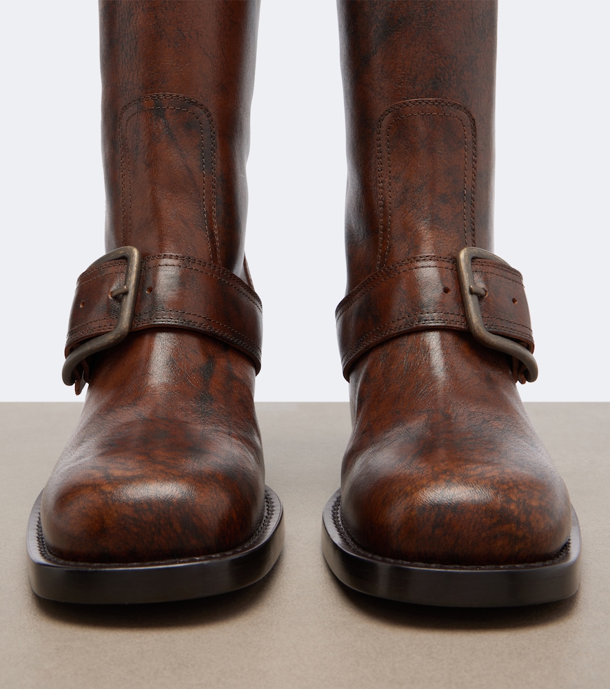 Leather Over-The-Knee Boots