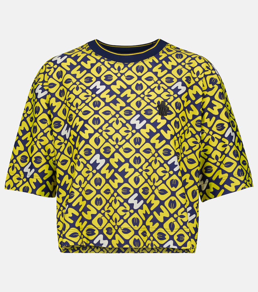 Printed cropped T-shirt
